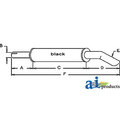 A & I Products Muffler 41" x5" x5" A-194431M1